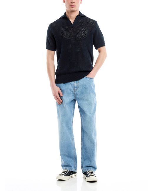 Oliver Spencer Black Men's Short Sleeve Penhale Polo Shirt for men