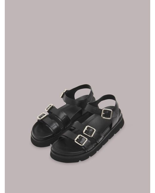 Whistles White Women's Jemma Triple Buckle Sandal