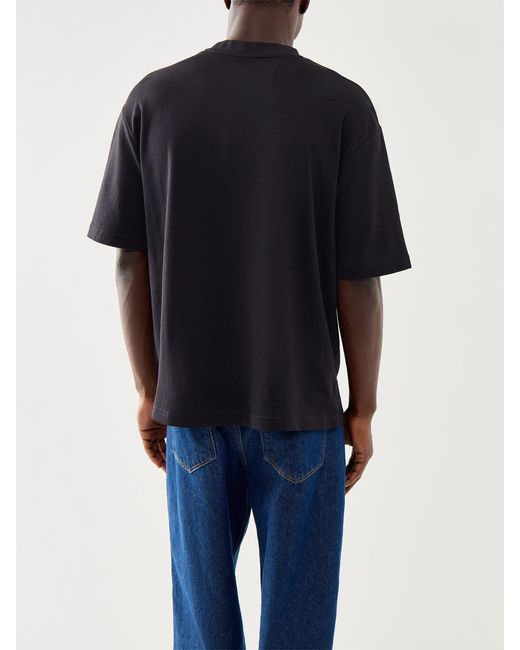 SELECTED Blue Looseoscar Short Sleeves O-Neck Tee for men