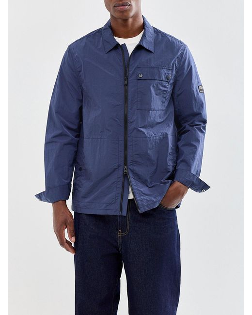 Barbour Blue Inline Overshirt for men