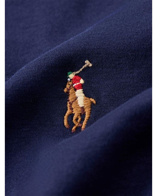 Polo Ralph Lauren Blue Pima Short Sleeve T-Shirt for men