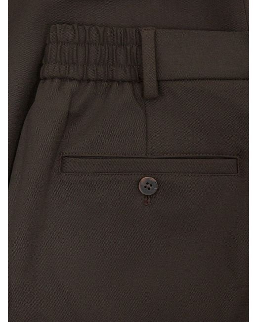 SELECTED Black Finn Flex Loose-Fit Trousers for men