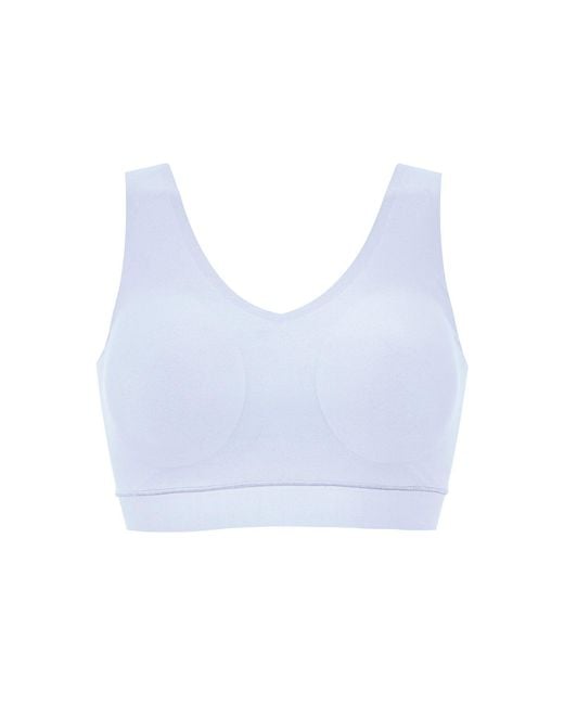 Chantelle Blue Padded Crop Top