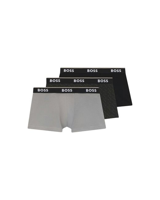 Boss Black Power Design Three Pack Trunks Multi for men