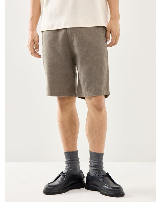 SELECTED Gray Brody Shorts for men