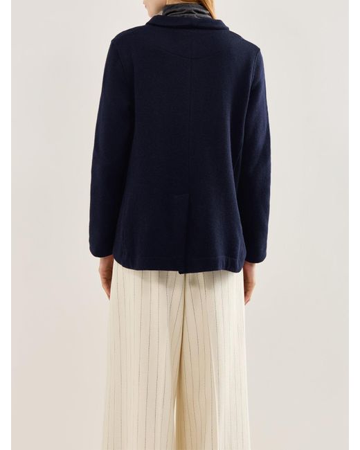 Mama B. Blue Knitted Blazer