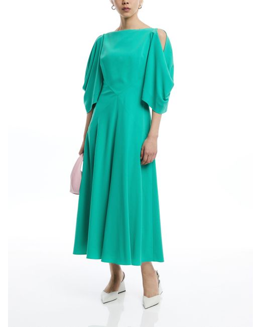 Roksanda Green Women's Leticia Crepe Dress