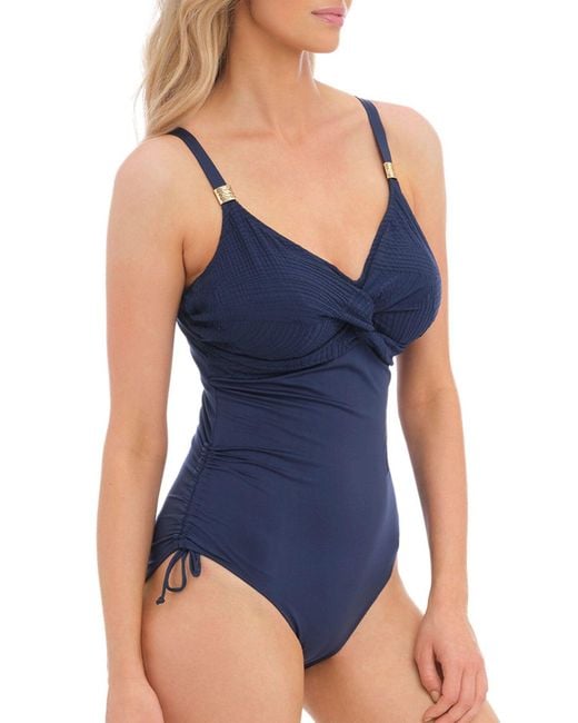 Fantasie Blue Uw Ottawa Twist Front Swimsuit