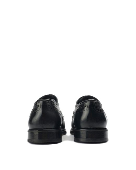 Sole White Elcho Brogue Shoes, Leather for men
