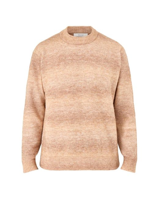 SELECTED Natural Space Dyed Crew Neck Sweater for men