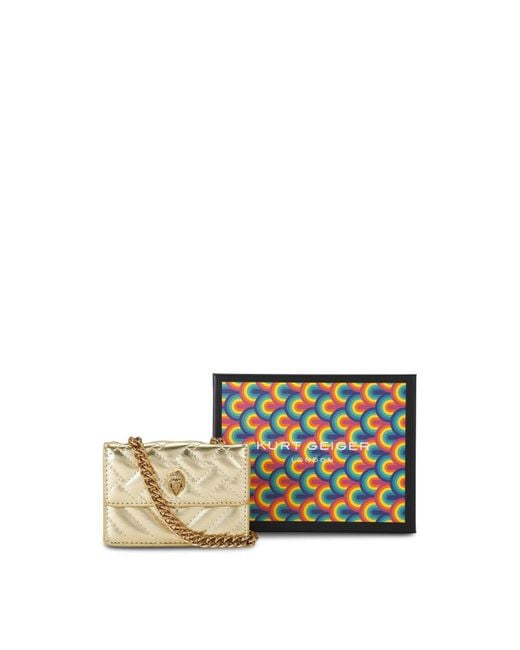 Kurt Geiger Metallic Micro Kensington Bag