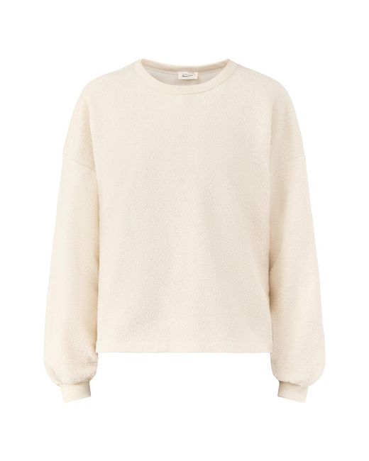 American Vintage White Boby Sweatshirt Cream