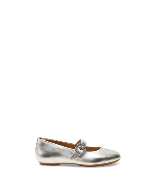 Fitflop White Delicato Crystal-Buckle Mary Janes