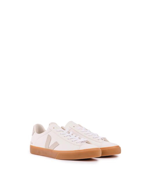 Veja Pink Men's Campo Chromefree Leather Trainers for men