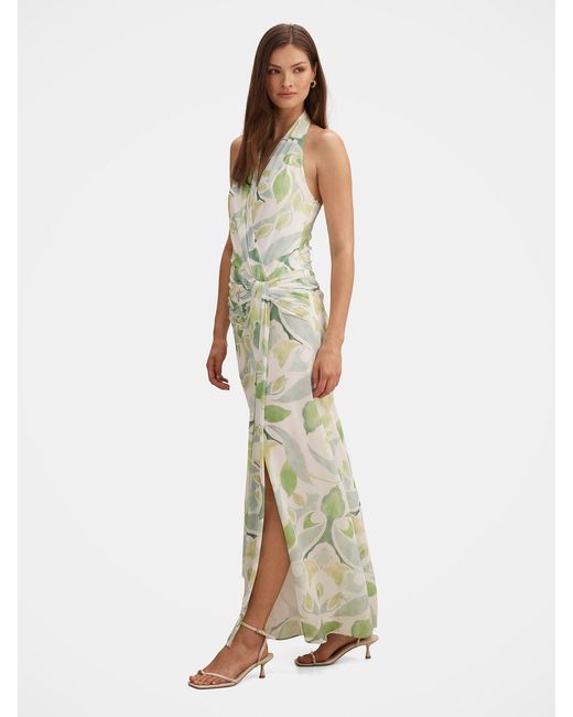 Forever New Green Cartia Wrap Maxi Dress