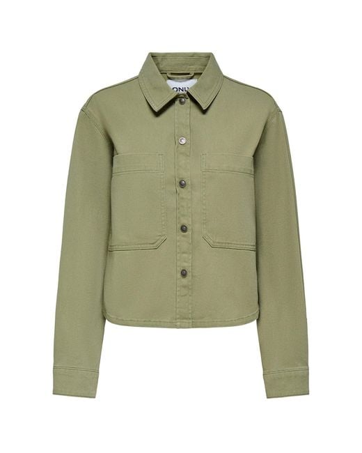 ONLY Green Drew Shacket