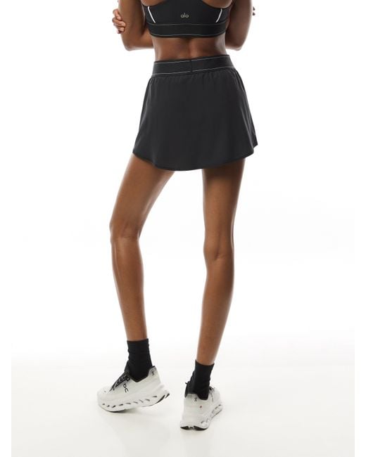 Alo Yoga Match Point Tennis Skirt in Black | Lyst UK