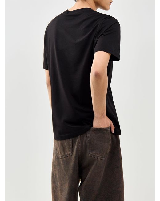 DIESEL Black Big Crest T-Shirt for men