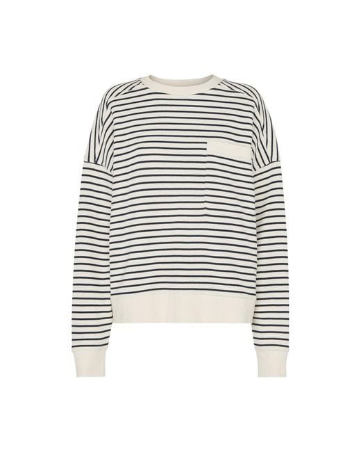Whistles White Women's Stripe Sweat