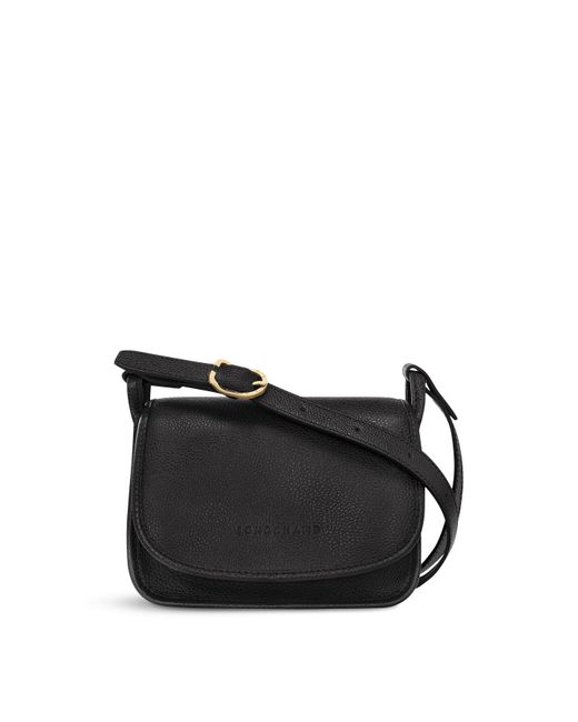Longchamp Black Women's Le Foulonné S Crossbody Bag