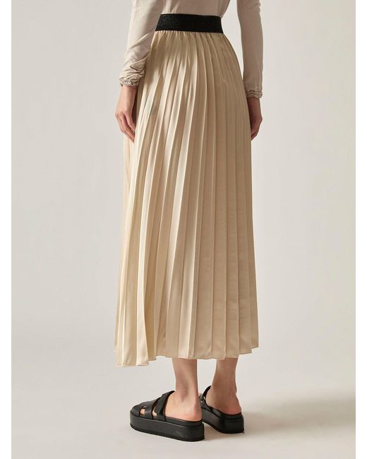 James Lakeland Natural Pleated Maxi Skirt
