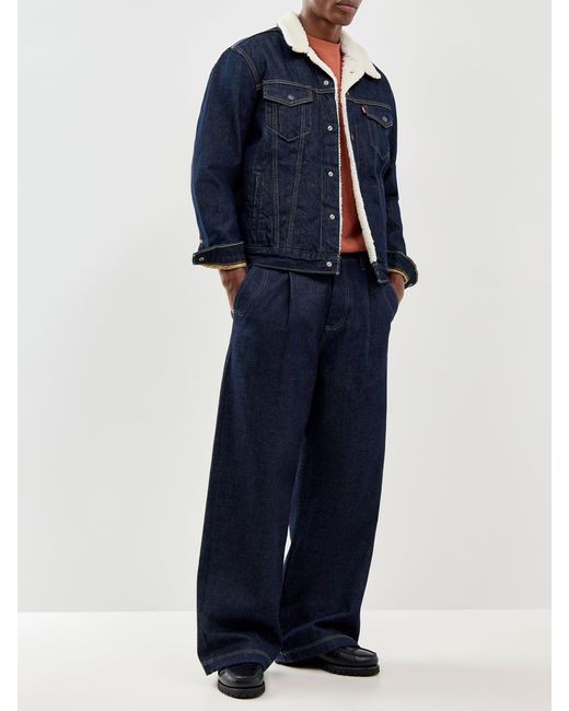 Levi's Blue Type 3 Sherpa Trucker Jacket for men