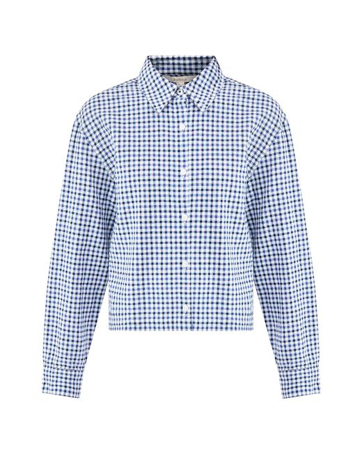 Barbour Blue Ashwell Shirt Multi, Cotton