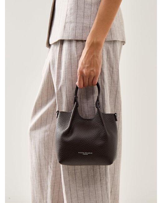 Gianni Chiarini Natural Dua Small Crossbody Bag Espresso