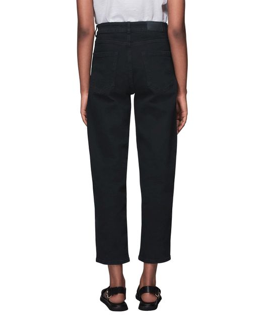 Whistles Black Stretch Barrel Leg Jean