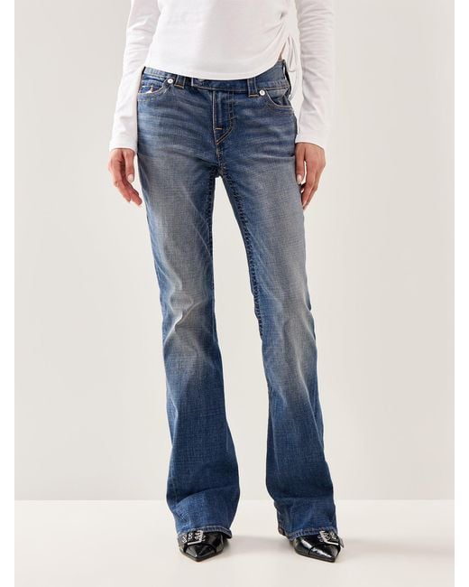 True Religion Blue Joey Flare Pocket Jeans