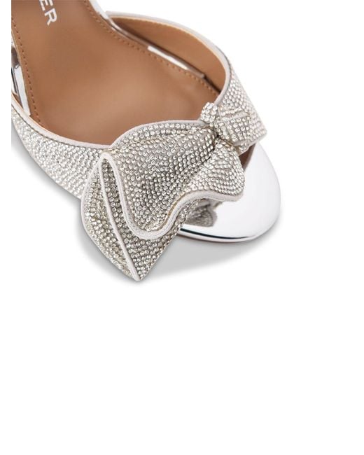 KG by Kurt Geiger White Allegra Metallic High-Heel Shoes