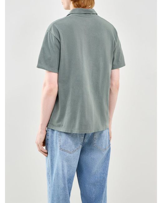 Hartford Gray Short Sleeve Polo Shirt for men