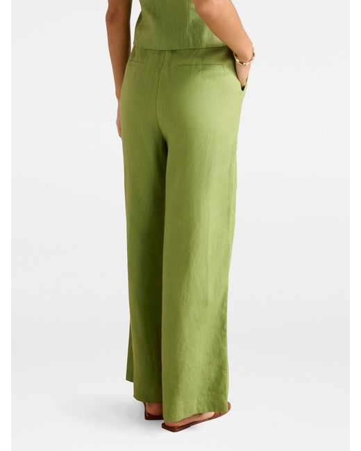Forever New Green Posey Wide Leg Pants