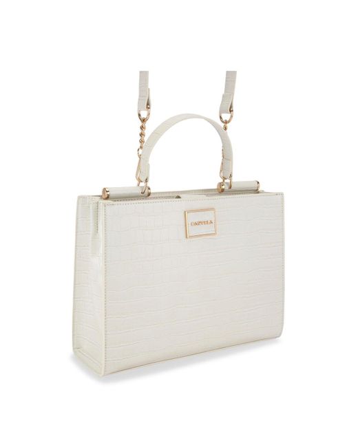 Carvela Kurt Geiger White Jessica Midi Tote 2