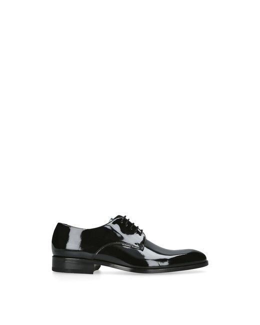 Loake White Patent Derby Shoes for men
