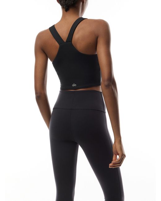 Alo Yoga Airbrush Real Bra Tank in Black | Lyst UK