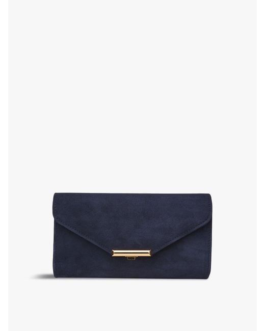 L.K.Bennett Blue Lucy Clutch Bag