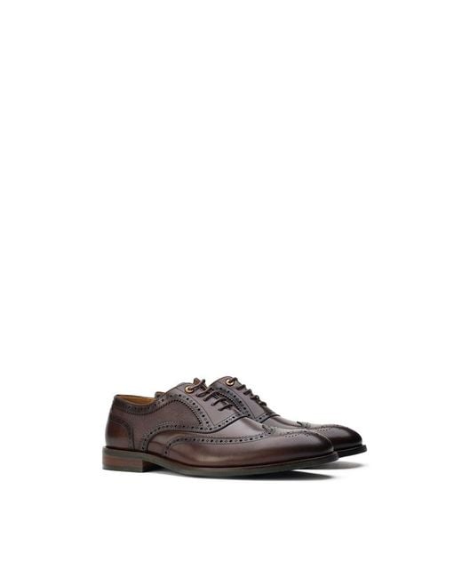 Simon Carter Brown Diplodocus Brogue Shoes for men