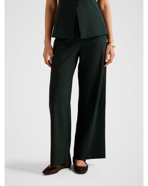 Forever New Green Frieda High Waist Wide Leg Pants