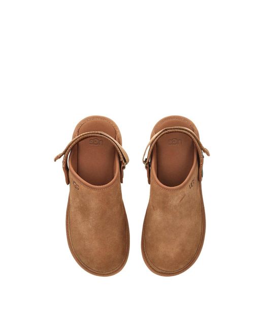 Ugg Brown Goldencoast Clog Ii Suede Slippers for men