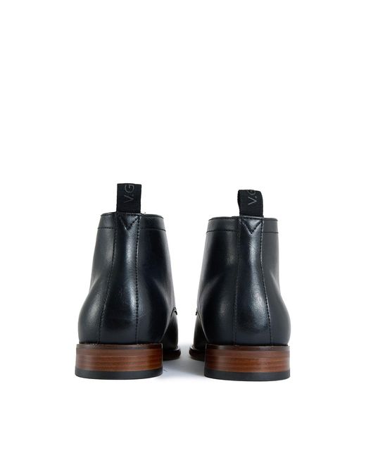 V.Gan Blue Espresso Chukka Boots for men