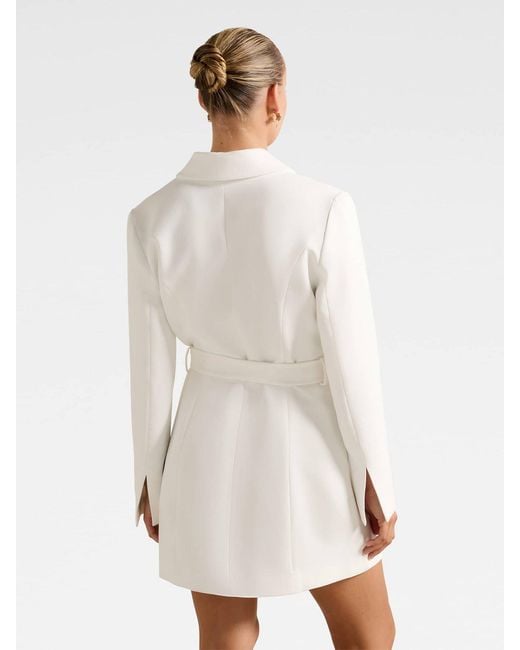 Forever New White Christine Blazer Mini Dress