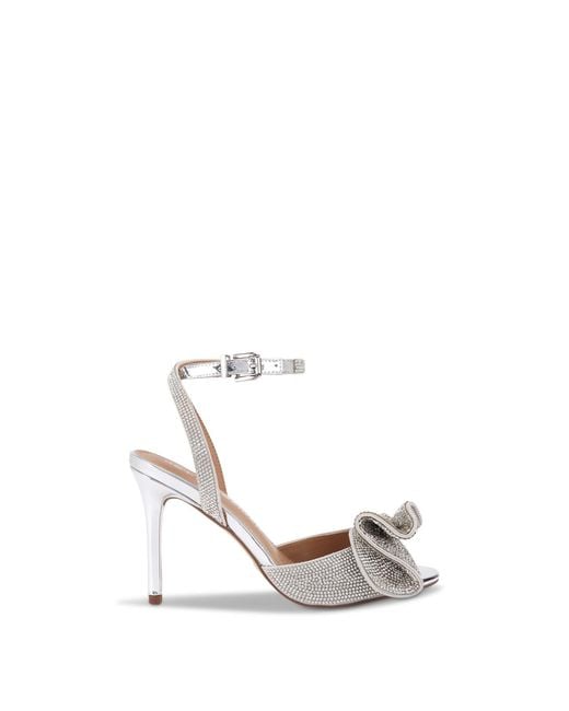 KG by Kurt Geiger White Allegra Metallic High-Heel Shoes