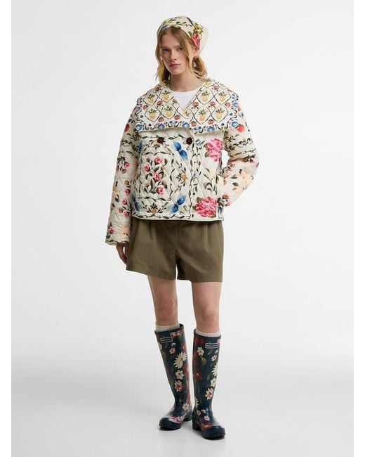 Barbour Blue X Farm Rio Wild Flower Wellington Boots