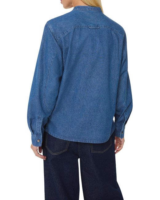 Whistles Blue Women's Pintuck Detail Denim Shirt