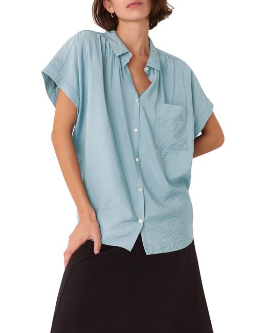 Whistles Blue Nicola Button Through Shirt