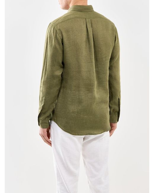 Polo Ralph Lauren Green Custom Fit Shirt for men