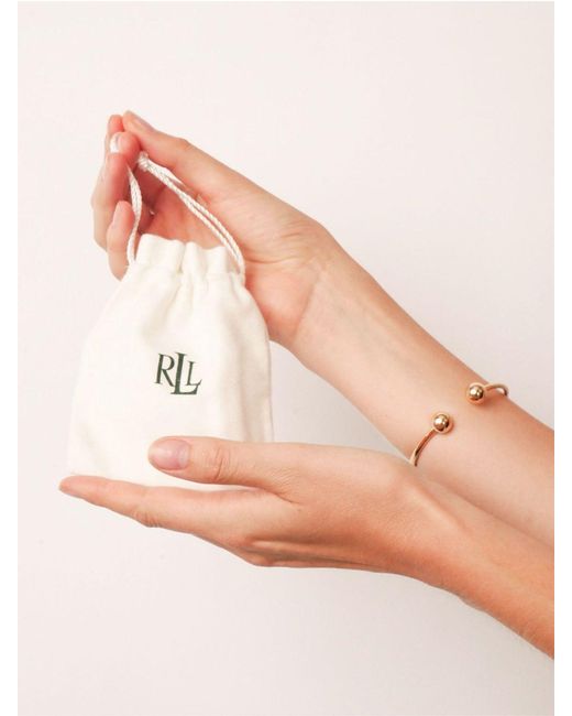 Ralph Lauren Metallic Logo Slider Bangle