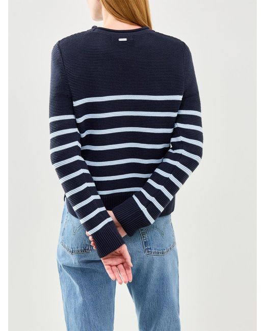 Barbour Blue Hinton Knitted Jumper