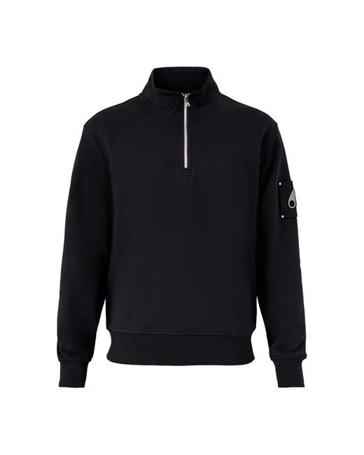 Moose Knuckles Blue Hartsfield 1/4 Zip for men